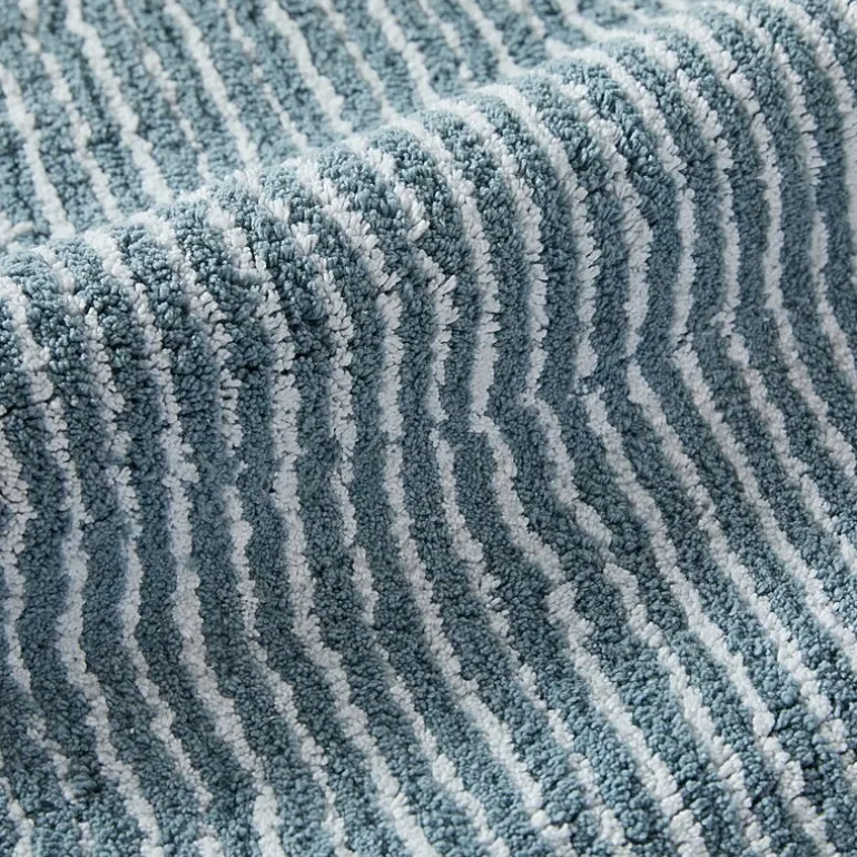Casual Comfort Pinstripe Cotton Bath Rug
