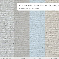Casual Comfort Pinstripe Cotton Bath Rug