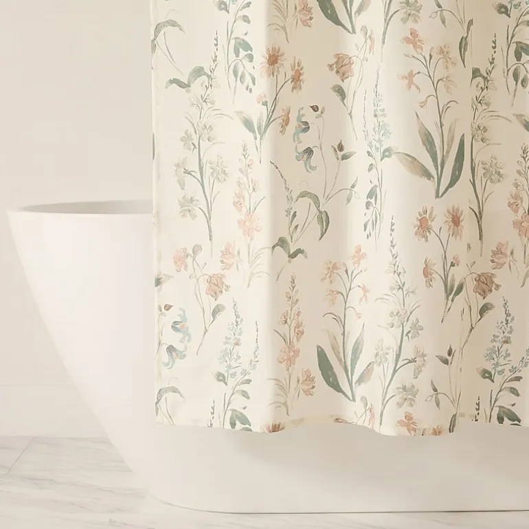 Casual Comfort Polyester Printed Shower Curtain