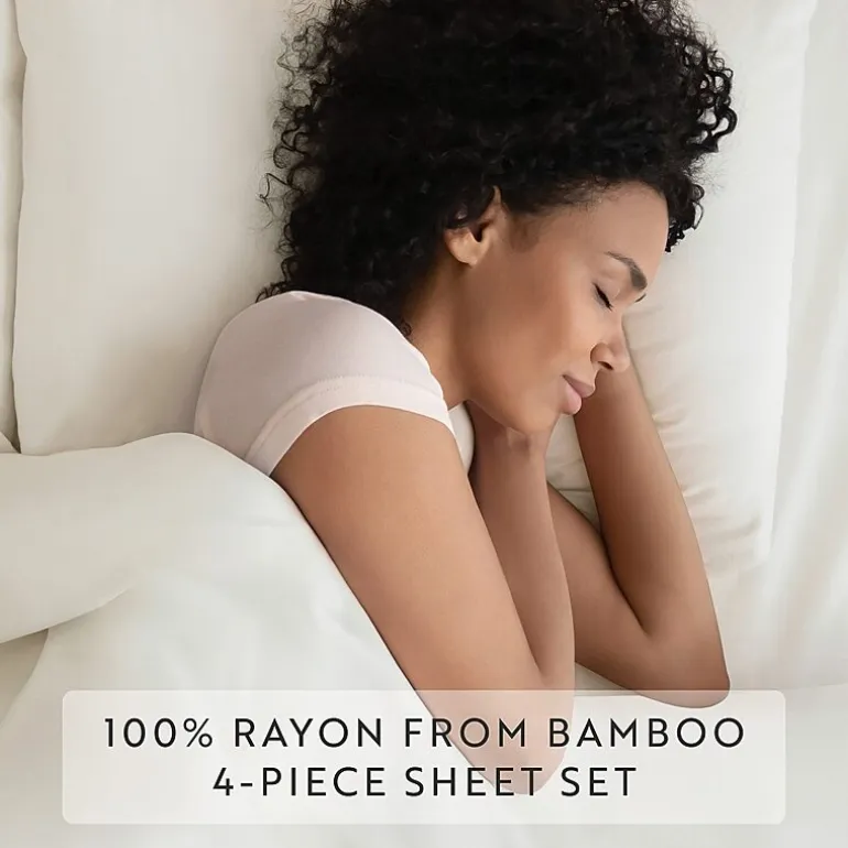 Casual Comfort Premium Rayon From Bamboo Luxury Bed Sheet Set