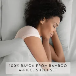 Casual Comfort Premium Rayon From Bamboo Luxury Bed Sheet Set