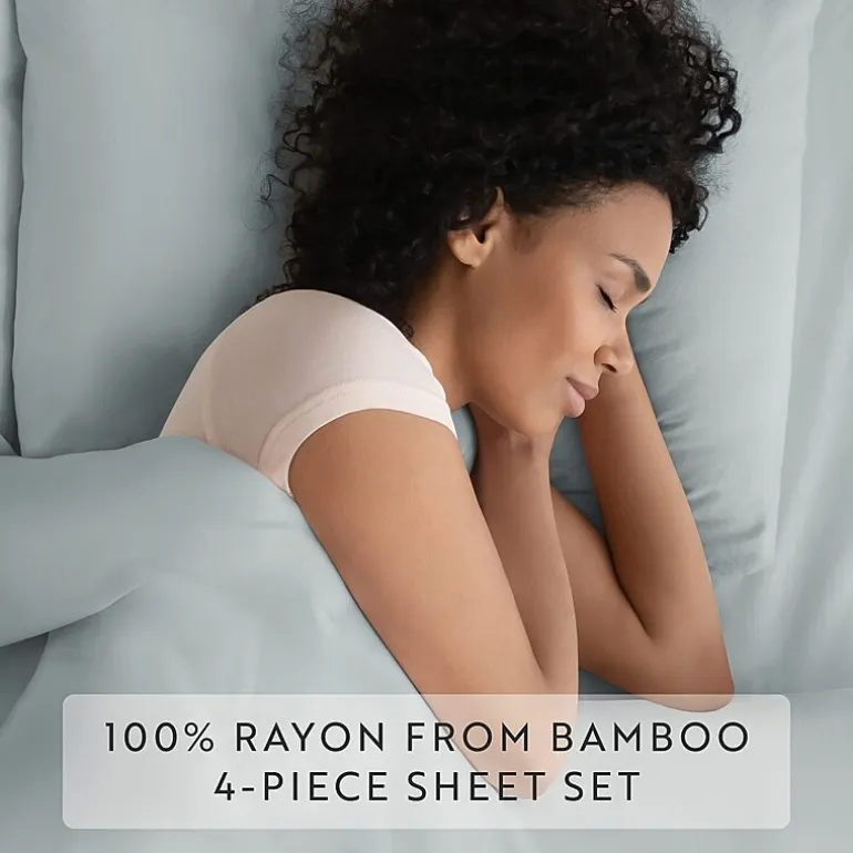 Casual Comfort Premium Rayon From Bamboo Luxury Bed Sheet Set
