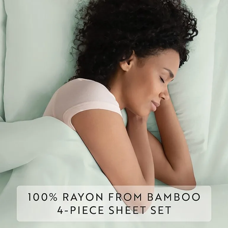 Casual Comfort Premium Rayon From Bamboo Luxury Bed Sheet Set