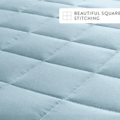 Casual Comfort Premium Ultra Soft Square Pattern Quilted Coverlet Set