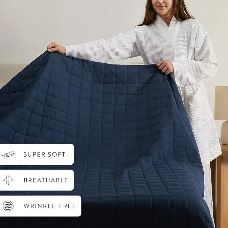 Casual Comfort Premium Ultra Soft Square Pattern Quilted Coverlet Set
