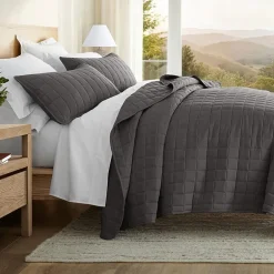 Casual Comfort Premium Ultra Soft Square Pattern Quilted Coverlet Set