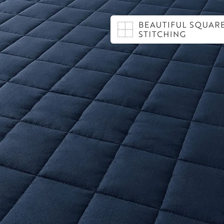 Casual Comfort Premium Ultra Soft Square Pattern Quilted Coverlet Set