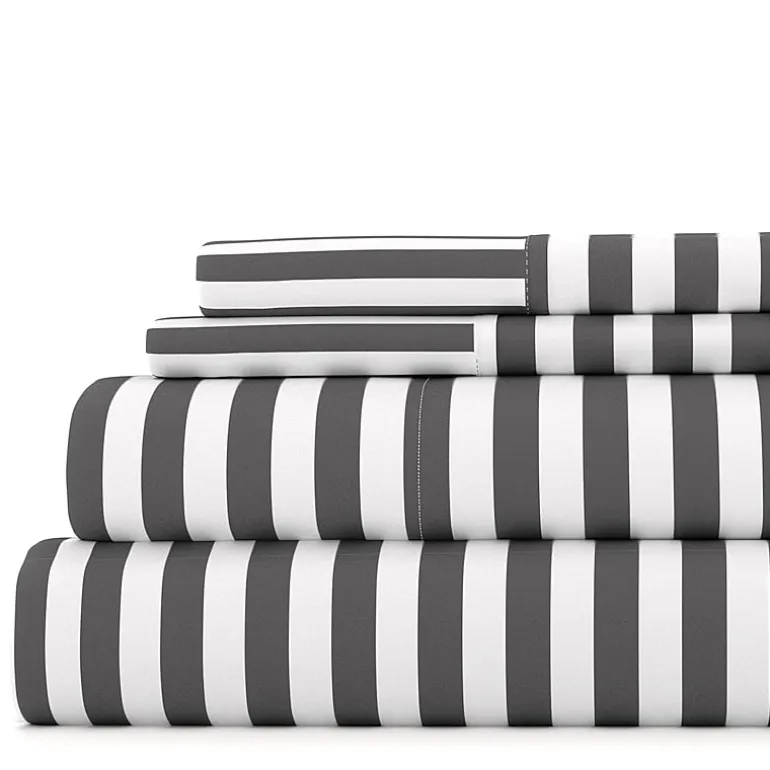 Casual Comfort™ Premium Ultra Soft Ribbon Pattern Microfiber Wrinkle Free Sheet Set