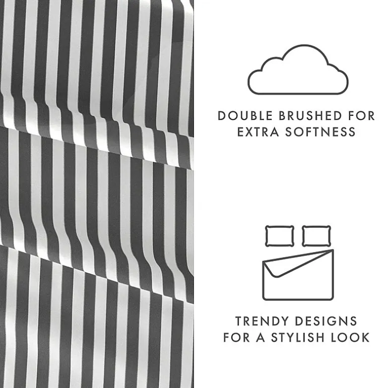 Casual Comfort™ Premium Ultra Soft Ribbon Pattern Microfiber Wrinkle Free Sheet Set