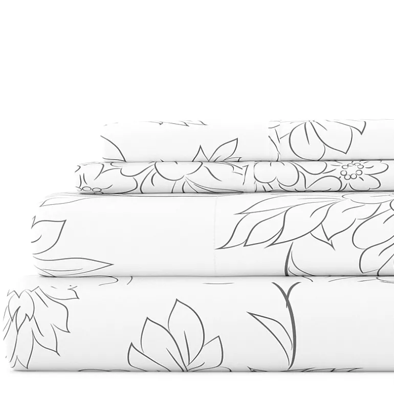 Casual Comfort™ Premium Ultra Soft Vine Pattern Microfiber Wrinkle Free Sheet Set