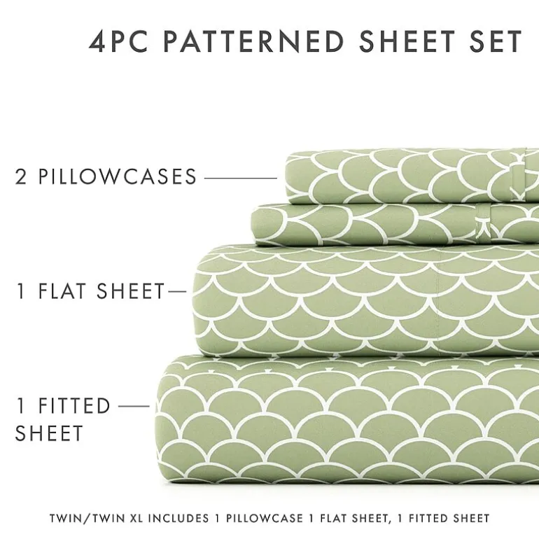Casual Comfort™ Premium Ultra Soft Scallops Pattern Sheet Set