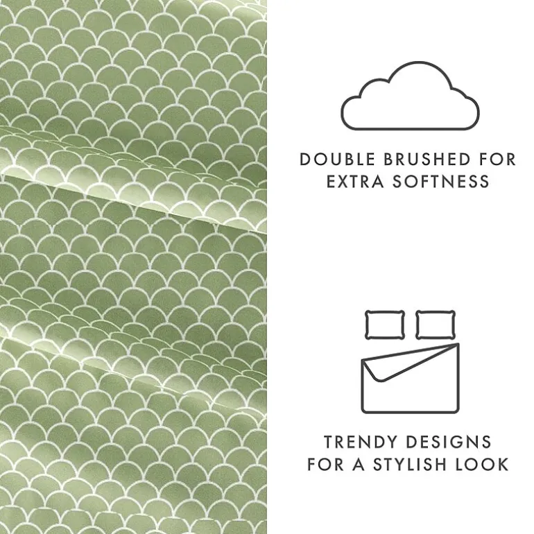 Casual Comfort™ Premium Ultra Soft Scallops Pattern Sheet Set