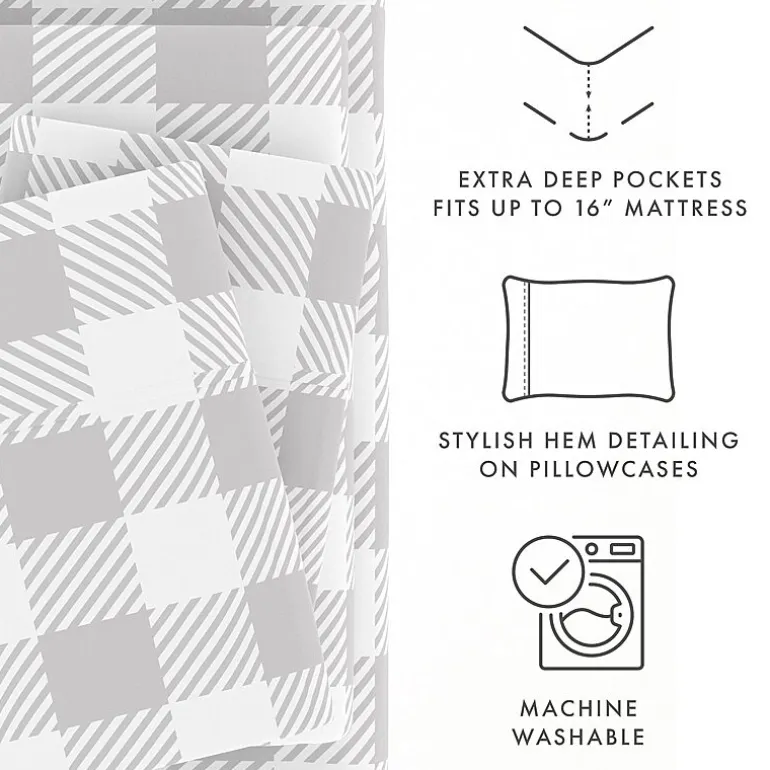 Casual Comfort™ Premium Ultra Soft Microfiber Pattern Sheet Sets