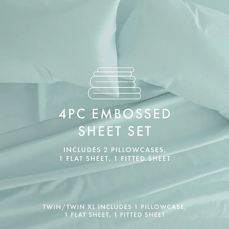 Casual Comfort™ Premium Ultra Soft Chevron Microfiber Wrinkle Free Sheet Set