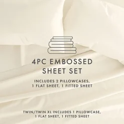 Casual Comfort™ Premium Ultra Soft Chevron Microfiber Wrinkle Free Sheet Set