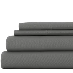 Casual Comfort™ Premium Ultra Soft Chevron Microfiber Wrinkle Free Sheet Set