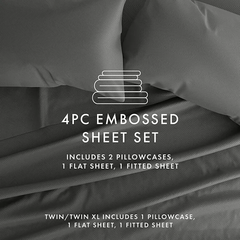Casual Comfort™ Premium Ultra Soft Chevron Microfiber Wrinkle Free Sheet Set