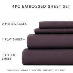 Casual Comfort™ Premium Ultra Soft Chevron Microfiber Wrinkle Free Sheet Set