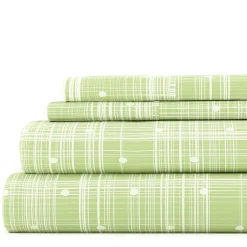 Casual Comfort™ Premium Ultra Soft Polka Dot Pattern Microfiber Wrinkle Free Sheet Set