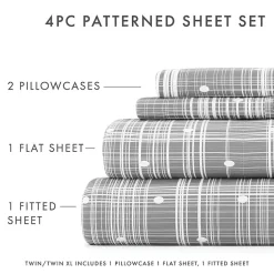 Casual Comfort™ Premium Ultra Soft Polka Dot Pattern Microfiber Wrinkle Free Sheet Set
