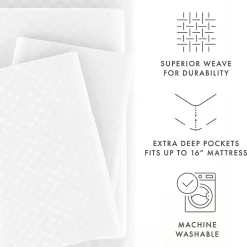 Casual Comfort™ Premium Ultra Soft Checkered Microfiber Wrinkle Free Sheet Set