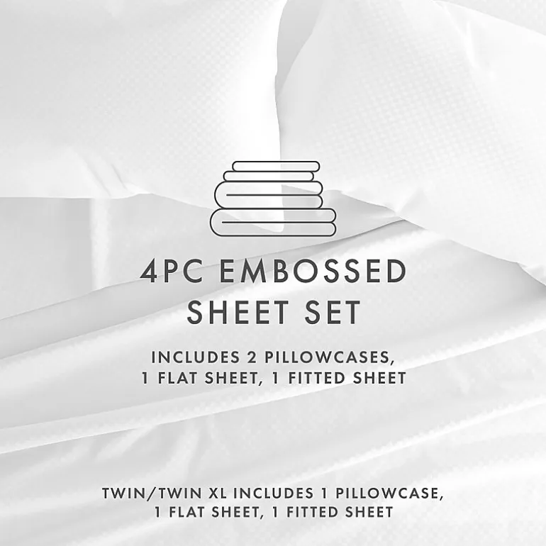 Casual Comfort™ Premium Ultra Soft Checkered Microfiber Wrinkle Free Sheet Set