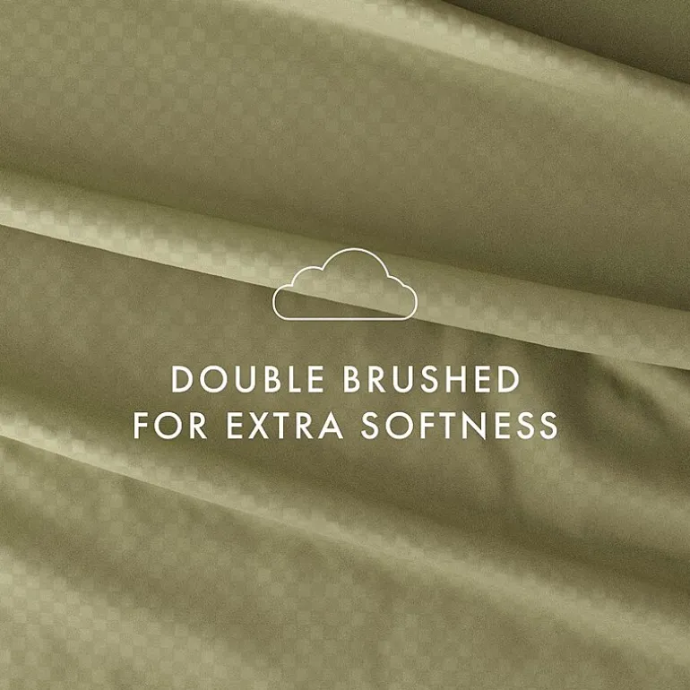 Casual Comfort™ Premium Ultra Soft Checkered Microfiber Wrinkle Free Sheet Set