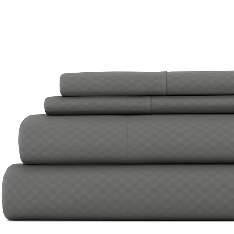 Casual Comfort™ Premium Ultra Soft Checkered Microfiber Wrinkle Free Sheet Set