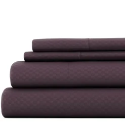 Casual Comfort™ Premium Ultra Soft Checkered Microfiber Wrinkle Free Sheet Set