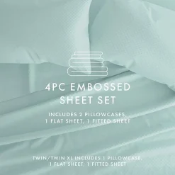 Casual Comfort™ Premium Ultra Soft Checkered Microfiber Wrinkle Free Sheet Set
