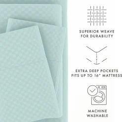 Casual Comfort™ Premium Ultra Soft Checkered Microfiber Wrinkle Free Sheet Set