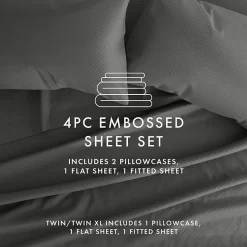 Casual Comfort™ Premium Ultra Soft Checkered Microfiber Wrinkle Free Sheet Set