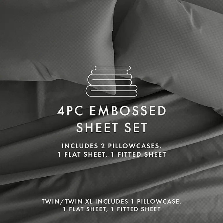 Casual Comfort™ Premium Ultra Soft Checkered Microfiber Wrinkle Free Sheet Set