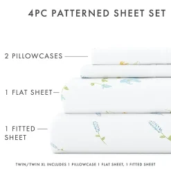 Casual Comfort™ Premium Ultra Soft Microfiber Floral Sheet Sets