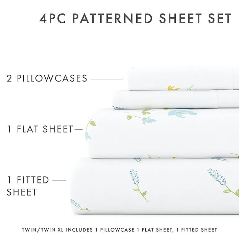 Casual Comfort™ Premium Ultra Soft Microfiber Floral Sheet Sets