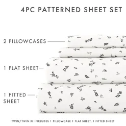 Casual Comfort™ Premium Ultra Soft Microfiber Floral Sheet Sets