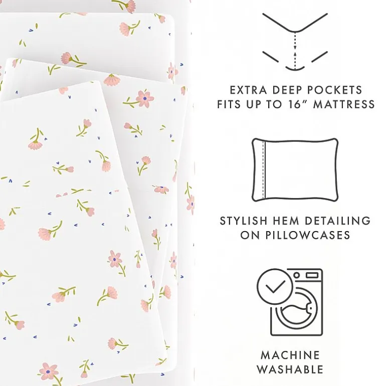 Casual Comfort™ Premium Ultra Soft Floral Pattern Sheet Set