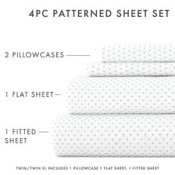 Casual Comfort™ Premium Ultra Soft Stippled Pattern Sheet Set