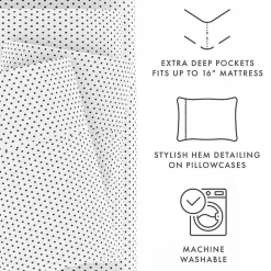 Casual Comfort™ Premium Ultra Soft Stippled Pattern Sheet Set