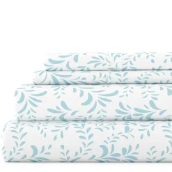 Casual Comfort Premium Ultra Burst of Vines Pattern 4 Piece Bed Sheet Set