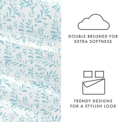 Casual Comfort Premium Ultra Burst of Vines Pattern 4 Piece Bed Sheet Set