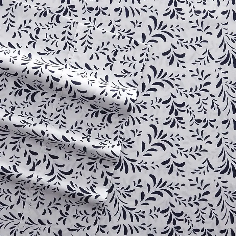 Casual Comfort Premium Ultra Burst of Vines Pattern 4 Piece Bed Sheet Set
