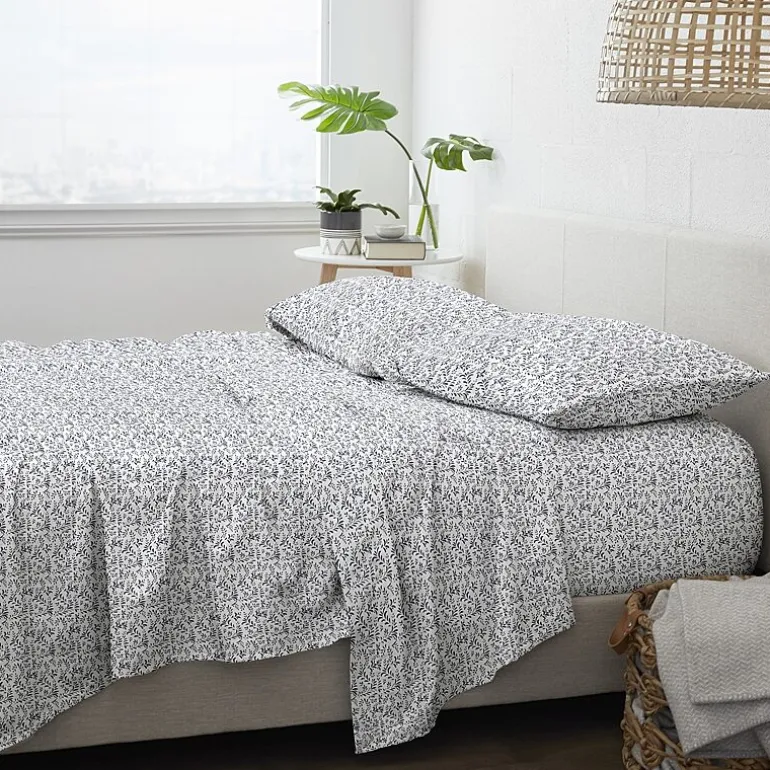 Casual Comfort Premium Ultra Burst of Vines Pattern 4 Piece Bed Sheet Set