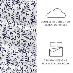 Casual Comfort Premium Ultra Burst of Vines Pattern 4 Piece Bed Sheet Set