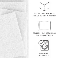 Casual Comfort™ Premium Ultra Soft Microfiber Chambray Sheet Sets