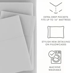 Casual Comfort™ Premium Ultra Soft Microfiber Wrinkle Free 4 Piece Sheet Set or 2 Piece Pillowcases