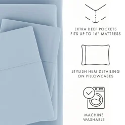 Casual Comfort™ Premium Ultra Soft Microfiber Wrinkle Free 4 Piece Sheet Set or 2 Piece Pillowcases