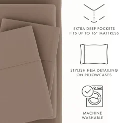 Casual Comfort™ Premium Ultra Soft Microfiber Wrinkle Free 4 Piece Sheet Set or 2 Piece Pillowcases
