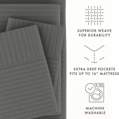 Casual Comfort™ Premium Ultra Soft Dobby Stripe Sheet Set