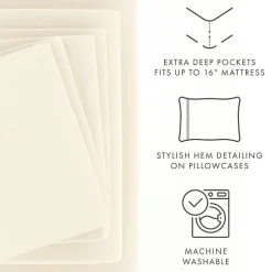 Casual Comfort™ Premium Ultra Soft Microfiber Wrinkle Free 6 Piece Sheet Set